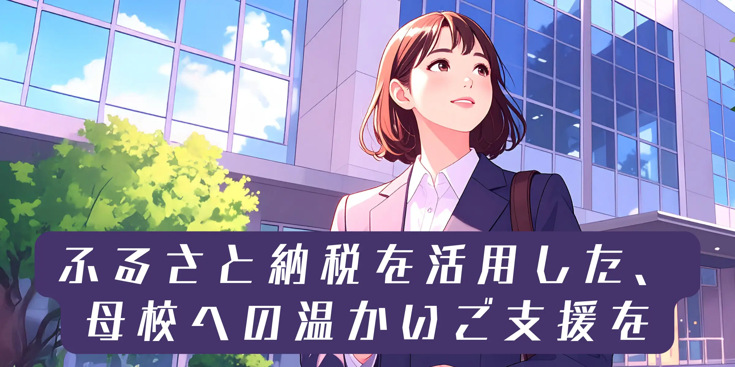 ふるさと納税を活用した、母校への温かいご支援を